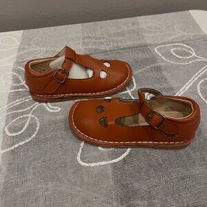 Classic Brown Leather Dress Shoes for Girls